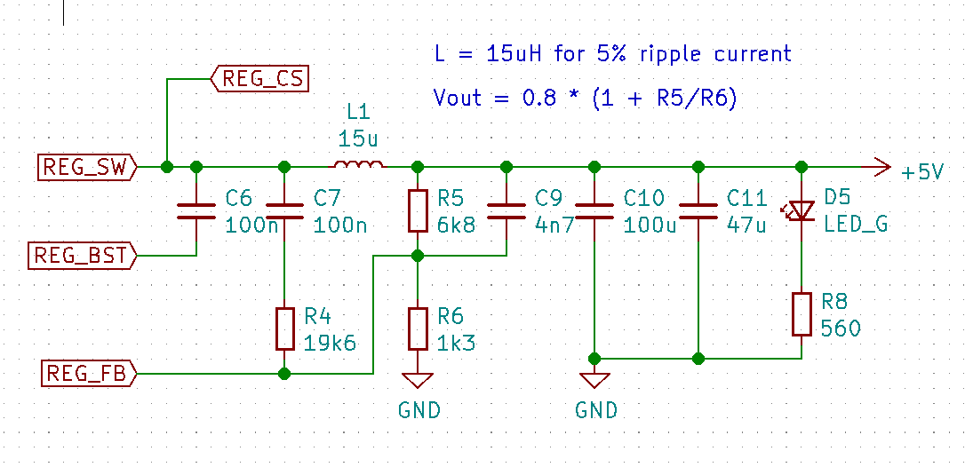 Buck Regulator output filtering