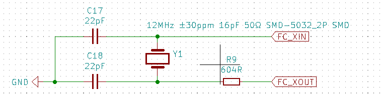 12MHz 16pF Crystal Oscillator